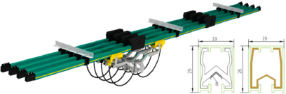 Системы контактных рельс Nante серии JDC-H 150А-5000А
