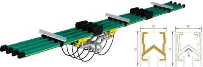 Системы контактных рельс Nante серии JDC-H 150А-5000А